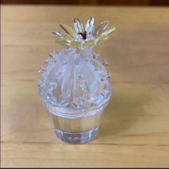 Swarovski Crystal Flowering Cactus Figurine - Picture 6 of 13